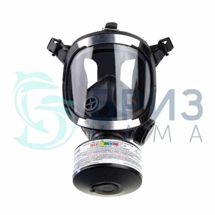 Противогаз фильтрующий «БРИЗ®-3306» марки A1B1E1K1SXHgP3 R D с маской (лицевой частью) «БРИЗ®-4301 (ППМ)» категория 3